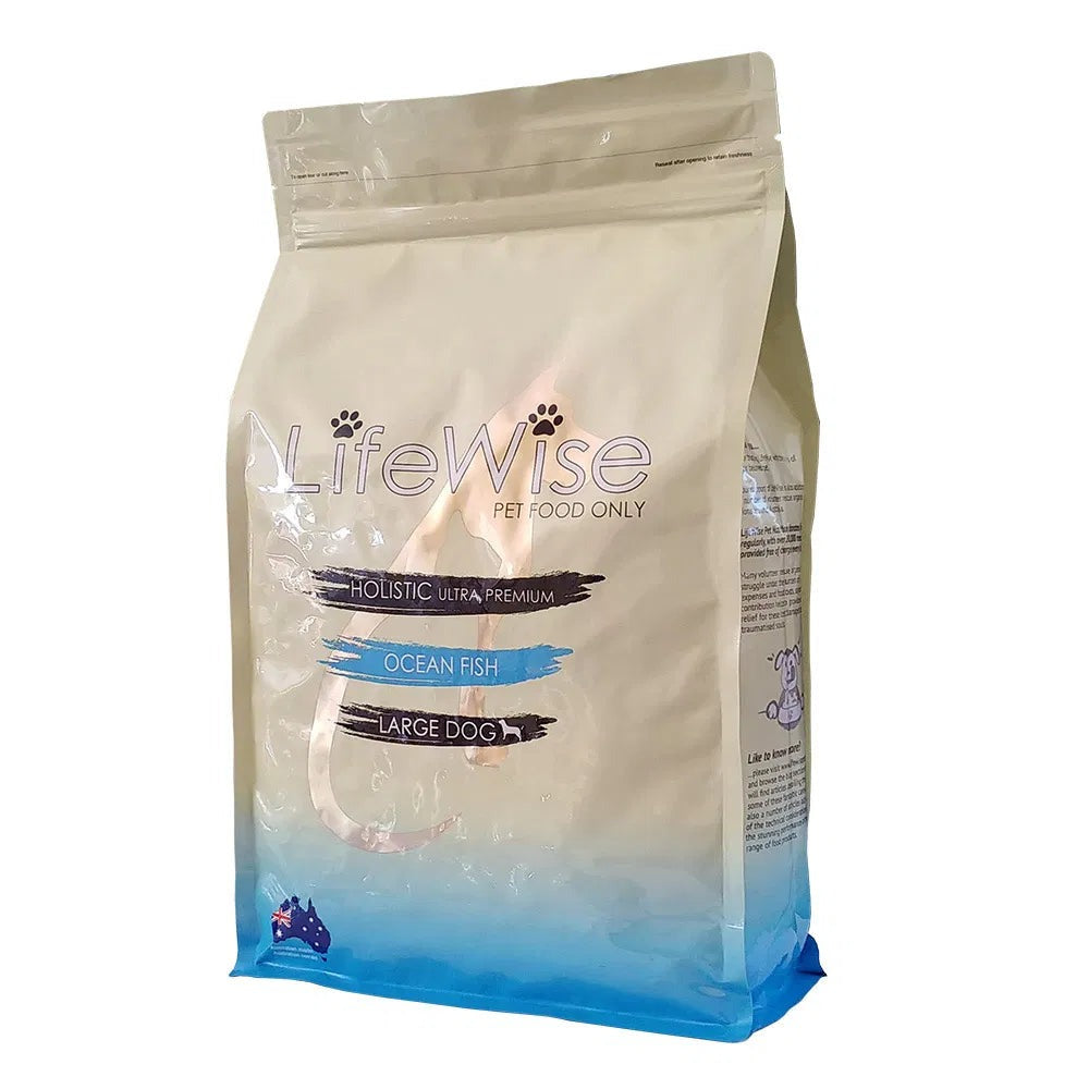 LifeWise Adult Dog LARGE BITES Ocean Fish with Rice & Vegetables 9kg