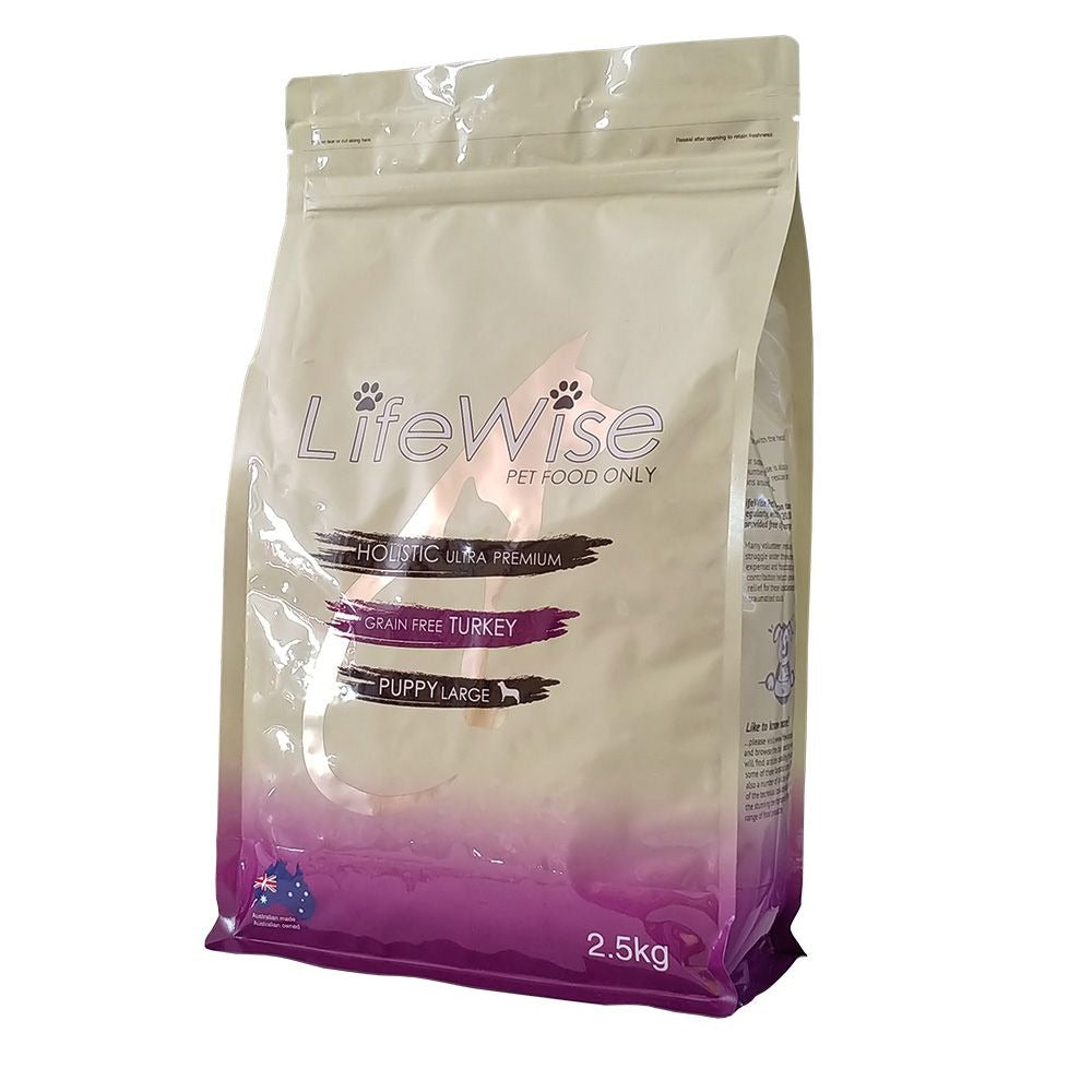 LifeWise Puppy Stage 3 Large Bites Turkey & Vegetables Grain Free 9kg
