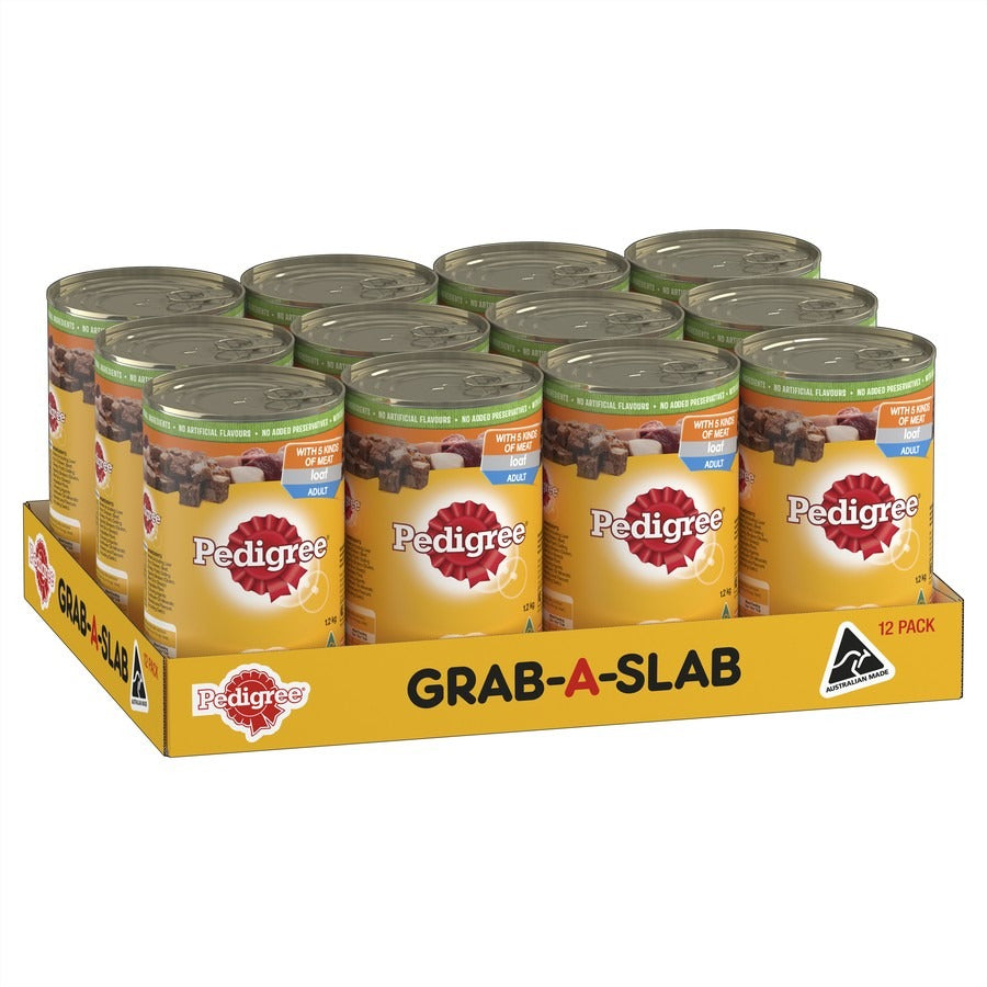 PEDIGREE 5 Kinds Of Meat Grab A Slab (12 x 1.2kg)