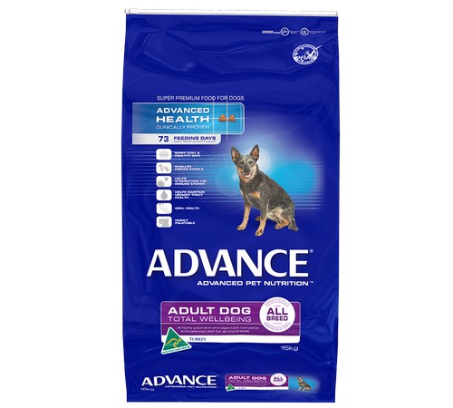 ADVANCE DOG Adult Medium Breed TURKEY with Rice 15kg