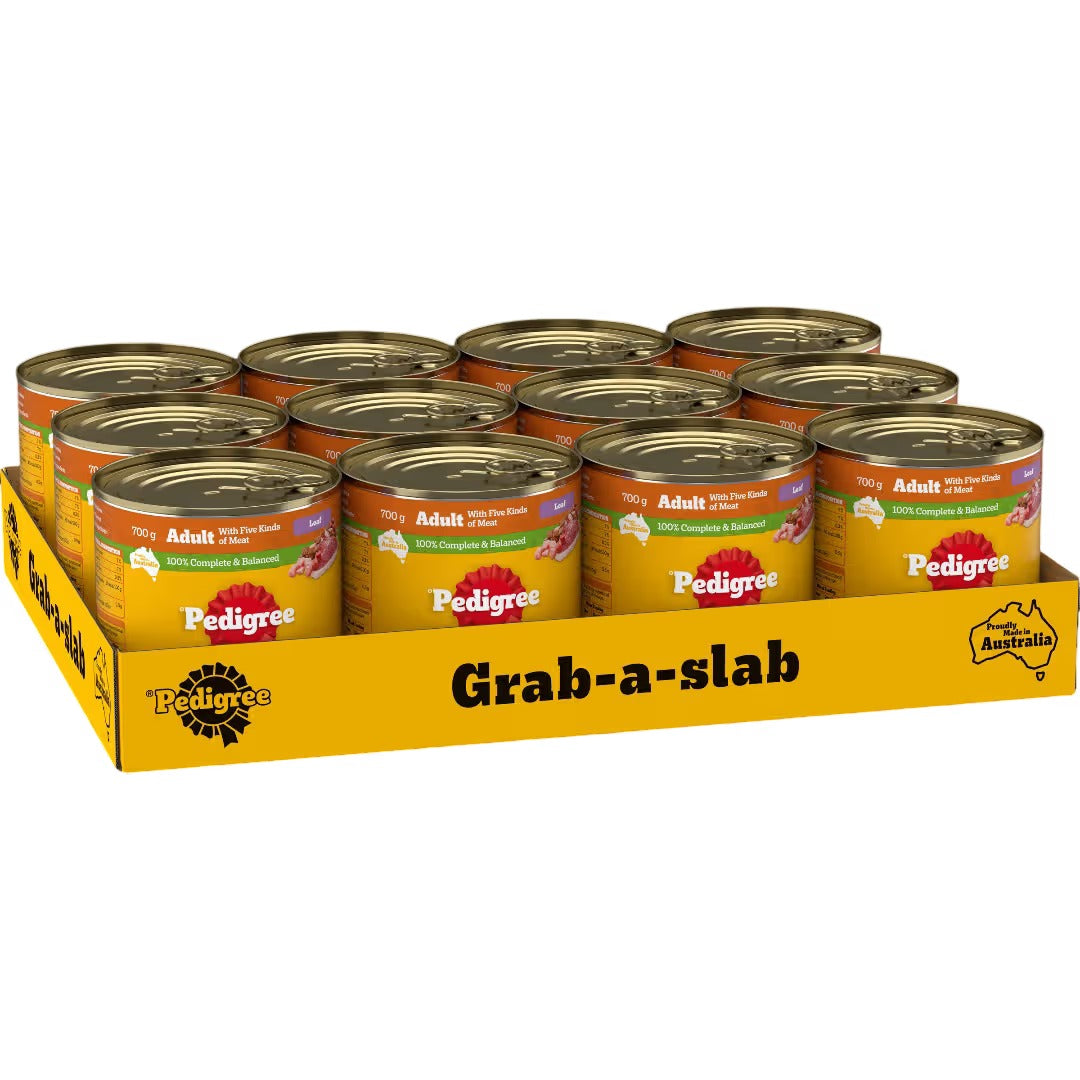 PEDIGREE 5 Kinds of Meat Grab A Slab 12x700g