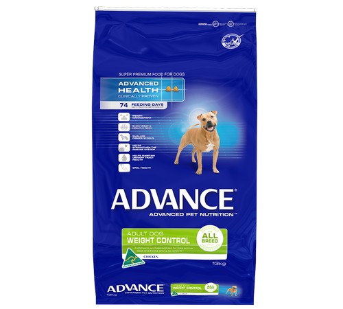 ADVANCE DOG Adult Healthy Weight Medium Breed CHICKEN with Rice 13kg