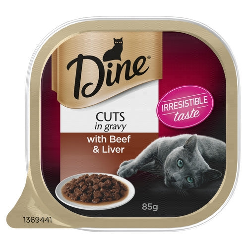 DINE Beef & Liver in a Rich Gravy 85g (14)