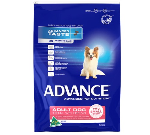 ADVANCE DOG Adult Small Breed LAMB with Rice 8kg