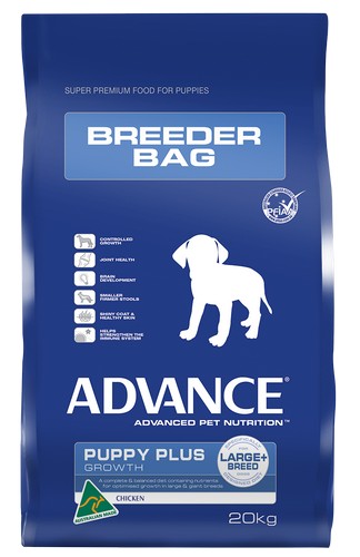 ADVANCE DOG PUPPY Plus LARGE Breed CHICKEN with Rice 20kg