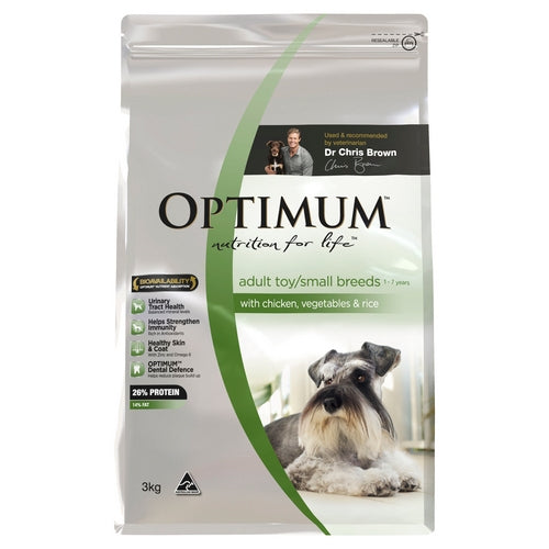 OPTIMUM DOG Adult Sml Brd Chicken/Vegetables/Rice 3kg
