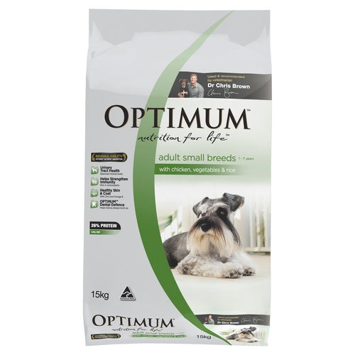 OPTIMUM DOG Adult Small Breed Chicken Rice Vegetables 15kg