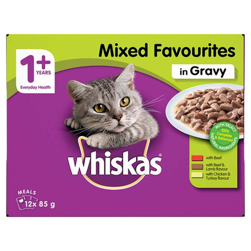 WHISKAS Favourites Mixed Selection MVMS (12x85g) (10221764)