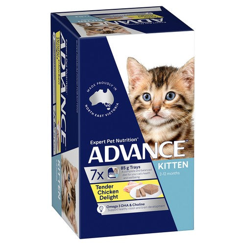 ADVANCE CAT Kitten Tender Chicken 85g (7)