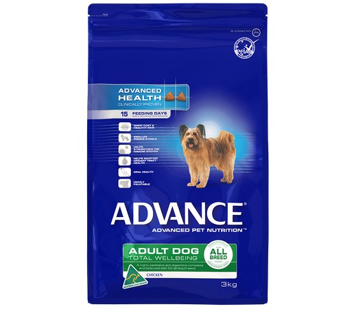 ADVANCE DOG Adult Medium Breed CHICKEN with Rice 3kg