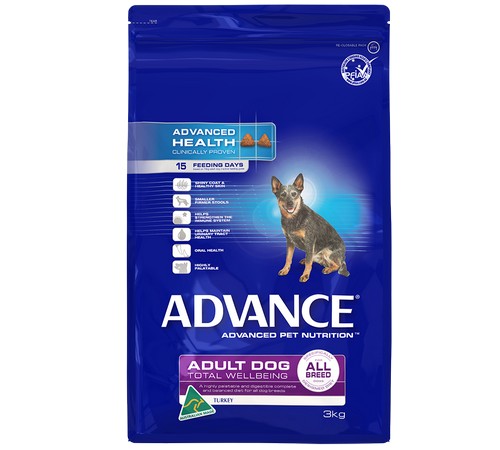 ADVANCE DOG Adult Medium Breed TURKEY with Rice 3kg