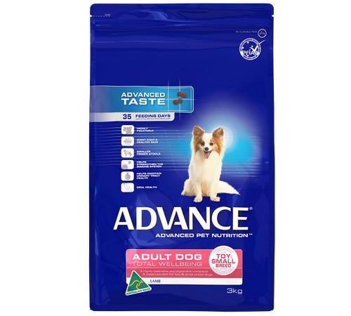 ADVANCE DOG Adult SMALL Breed LAMB with Rice 3kg