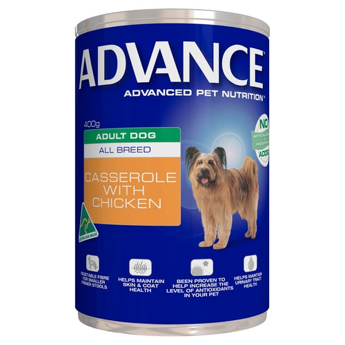 ADVANCE DOG Adult Casserole with Chicken 400g (12) (10111363)