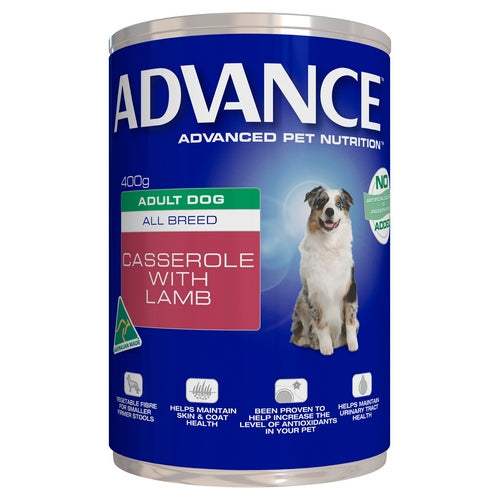 ADVANCE DOG Adult Casserole with Lamb 400g (12)