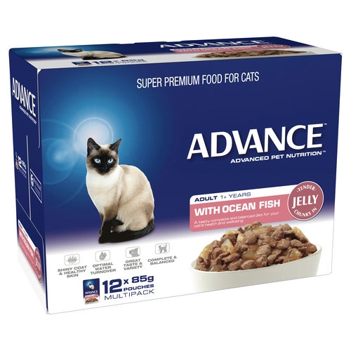 ADVANCE CAT Ocean Fish in Jelly SVMS 85g (12)
