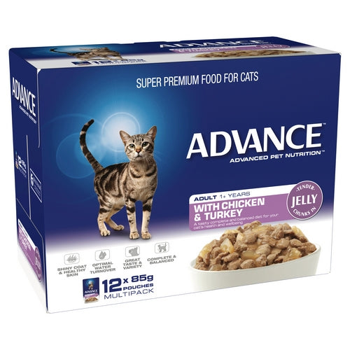 ADVANCE CAT Chicken in Jelly SVMS 85g (12)
