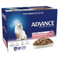 ADVANCE CAT 8+ Healthy Ageing Ocean Fish Chunks in Jelly 85g (12)