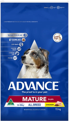 ADVANCE Dog Adult Healthy Ageing Medium Breed CHICKEN with Rice 15kg