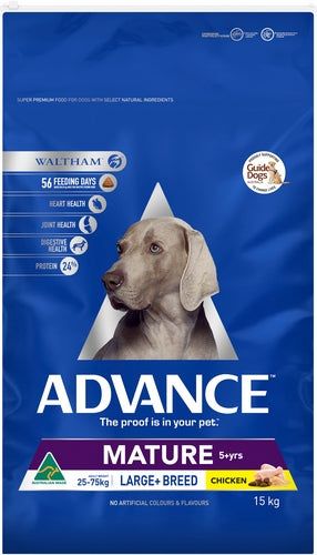 ADVANCE Dog Adult Healthy Ageing Large Breed CHICKEN with Rice 15kg