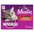 WHISKAS Oh So Meaty Adult Meat MVMS (12x85g)