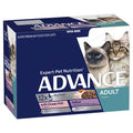 ADVANCE CAT Adult with Ocean Fish in Jelly & Chicken and Turkey 12x85g