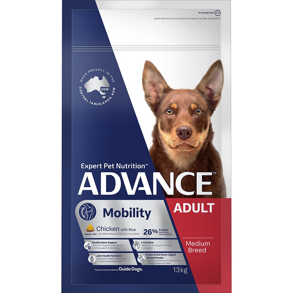 ADVANCE DOG Adult Mobilty Medium Breed 13kg