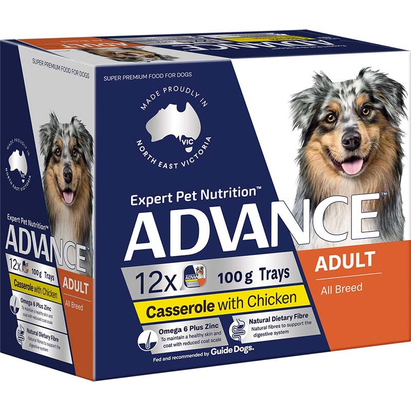 ADVANCE DOG Adult Single Serve Chicken Casserole 100g (12)