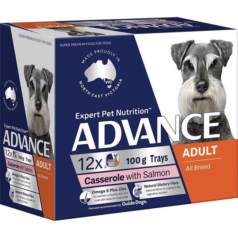ADVANCE DOG Adult Single Serve Salmon Casserole 100g (12)