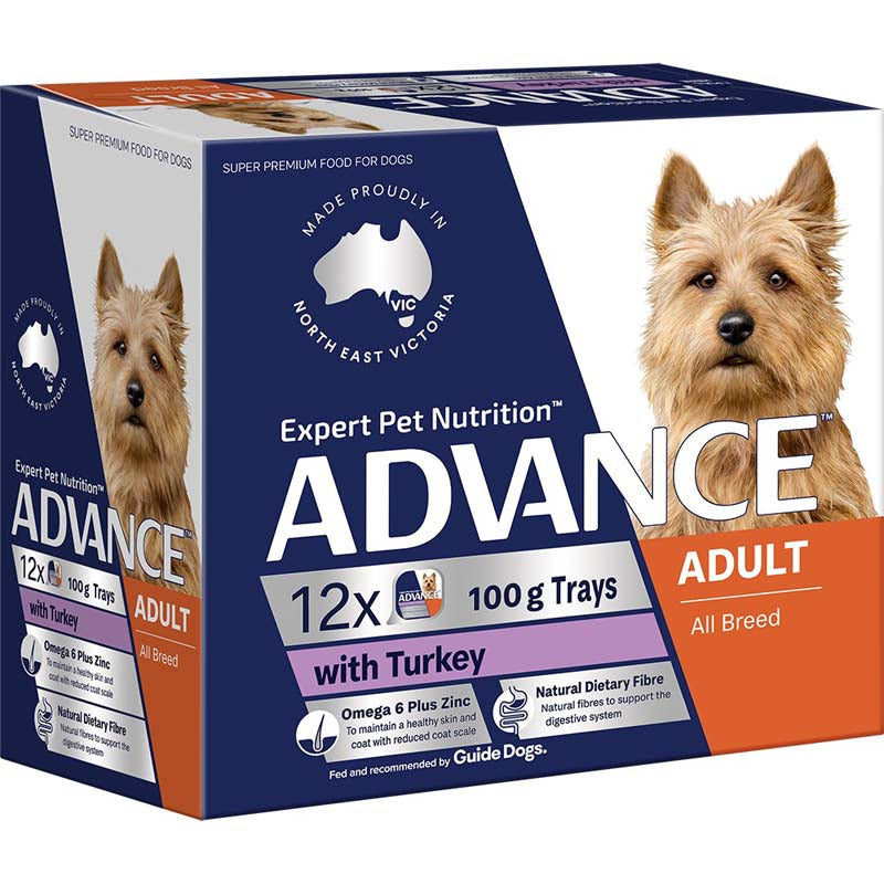 ADVANCE DOG Adult Single Serve Turkey 100g (12)