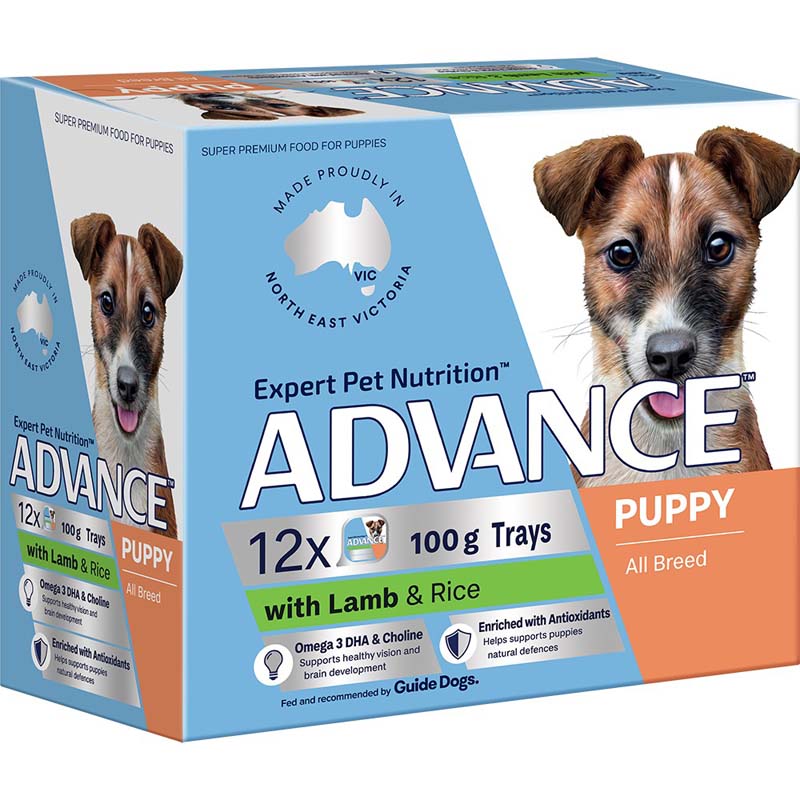 ADVANCE DOG Puppy Single Serve Lamb & Rice 100g (12)