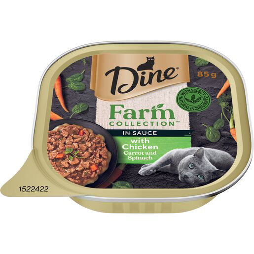 DINE FARM COLLECTION Chicken with Carrot & Spinach 7x85g (6)