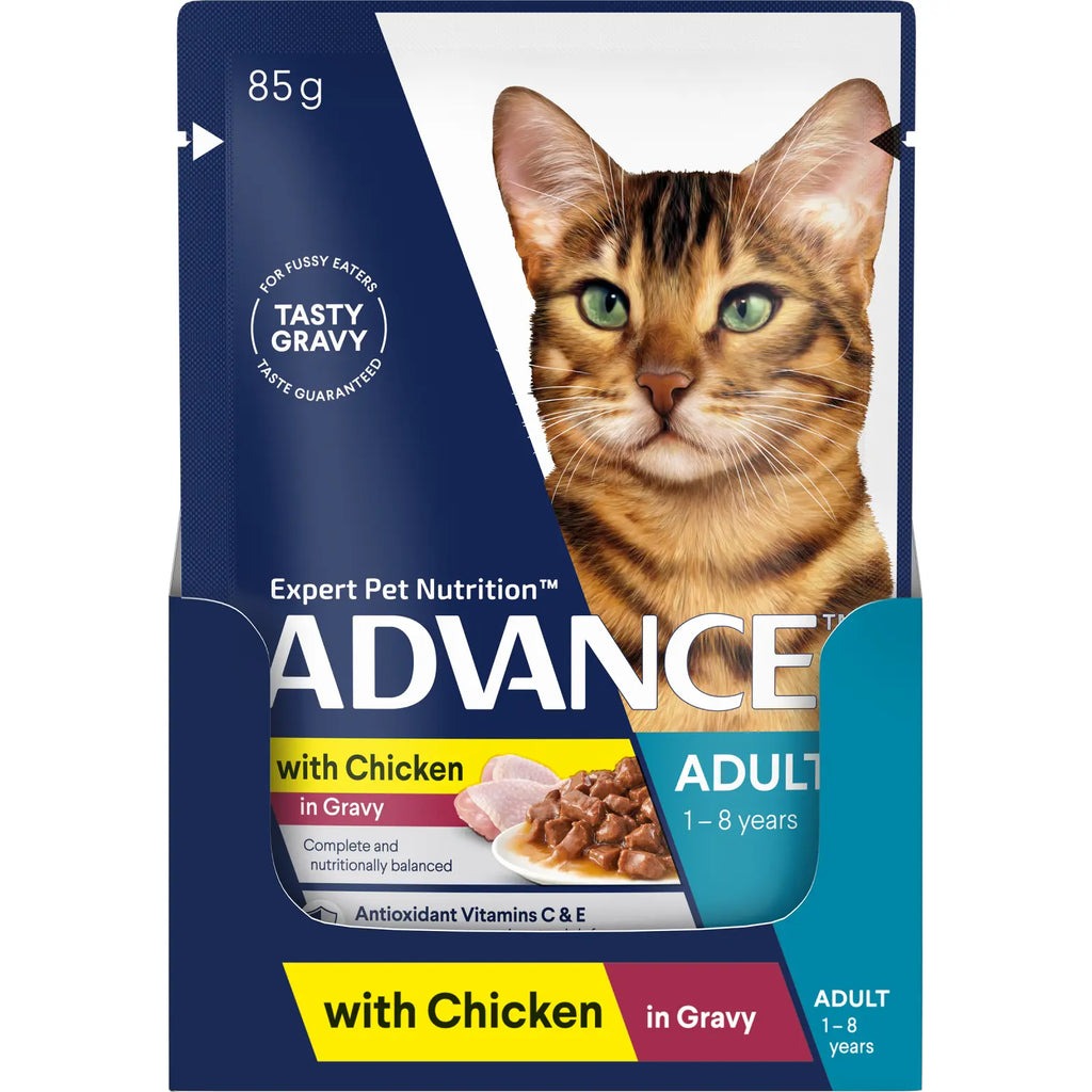 ADVANCE CAT Chunks In Gravy MVMS 12x85g
