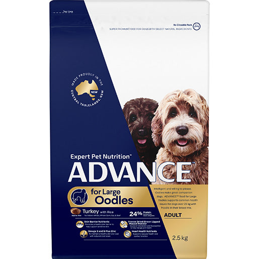 ADVANCE Dog Large Oodles Turkey with Rice 2.5kg