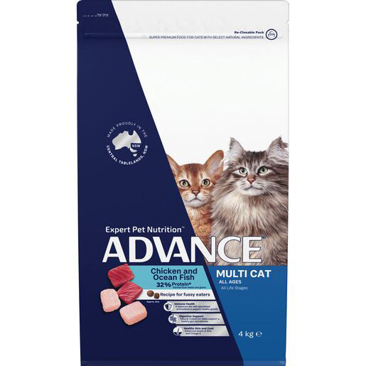 ADVANCE CAT Adult Multi Cat Chicken and Ocean Fish 4kg