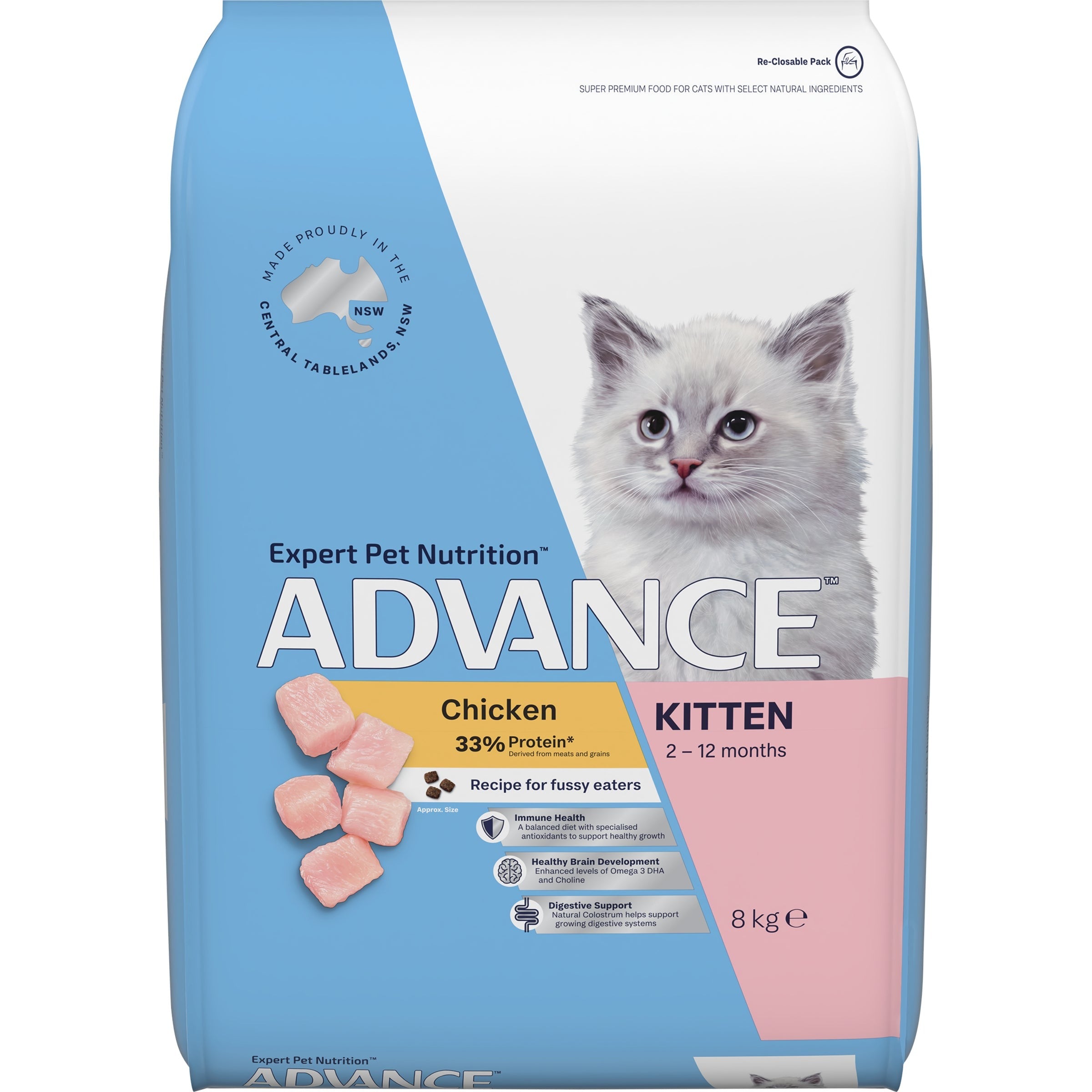 ADVANCE CAT Kitten Chicken 8kg