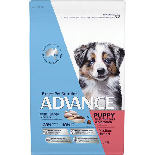ADVANCE PUPPY Medium Breed Turkey & Rice 3kg
