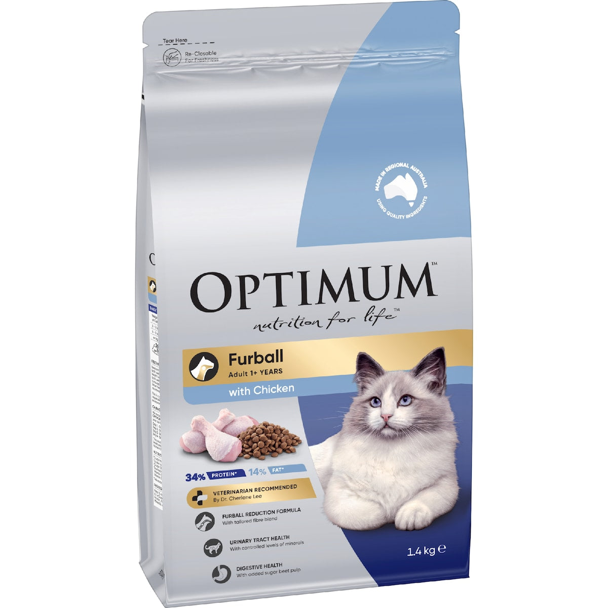 OPTIMUM CAT Furball Chicken 1.4kg