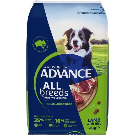 ADVANCE DOG Adult All Breed LAMB with Rice 20kg