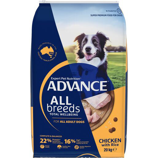 ADVANCE DOG Adult All Breed CHICKEN with Rice 20kg