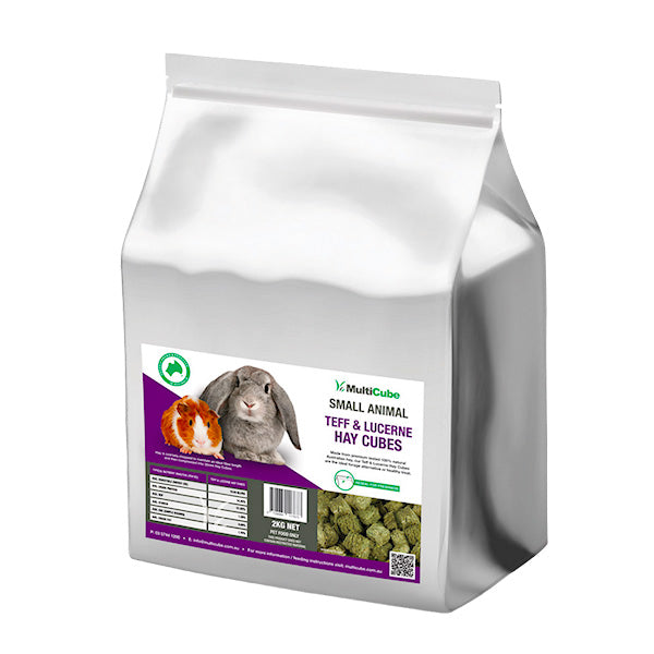 MULTICUBE Small Animal Lucerne & Teff Hay Cubes 2kg