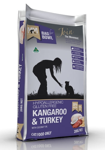 Meals For Meows Cat Kangaroo & Turkey Gluten Free 20Kg PURPLE