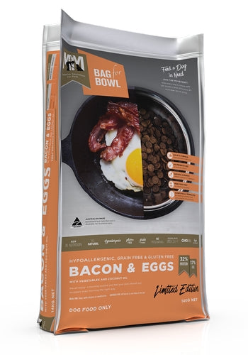 Meals For Mutts Dog Bacon & Eggs Grain Free Gluten Free 14Kg ORANGE