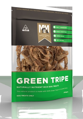 Meals For Mutts Dog Natural Green Tripe Treats Cold Dried 200g