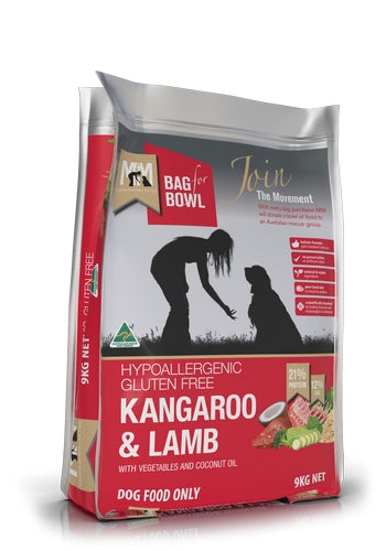 Meals For Mutts Dog Kangaroo & Lamb Gluten Free 9Kg RED