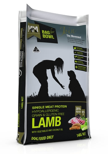 Meals For Mutts Dog SINGLE PROTEIN Lamb Grain Free Gluten Free 14Kg BROWN