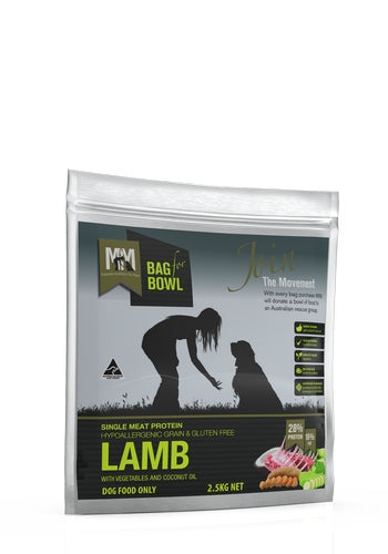 Meals For Mutts Dog SINGLE PROTEIN Lamb Grain Free Gluten Free 2.5Kg BROWN