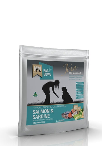 Meals For Mutts Dog Salmon & Sardine Gluten Free 2.5Kg BLUE