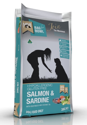 Meals For Mutts Dog Salmon & Sardine Gluten Free 20Kg BLUE
