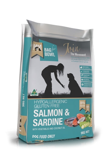 Meals For Mutts Dog Salmon & Sardine Gluten Free 9Kg BLUE