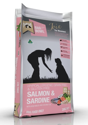 Meals For Mutts Dog Salmon & Sardine Grain Free Gluten Free 20Kg PINK